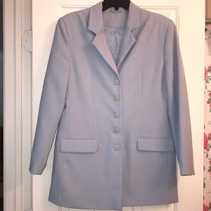 Pastel Blue - Grey Pea Coat